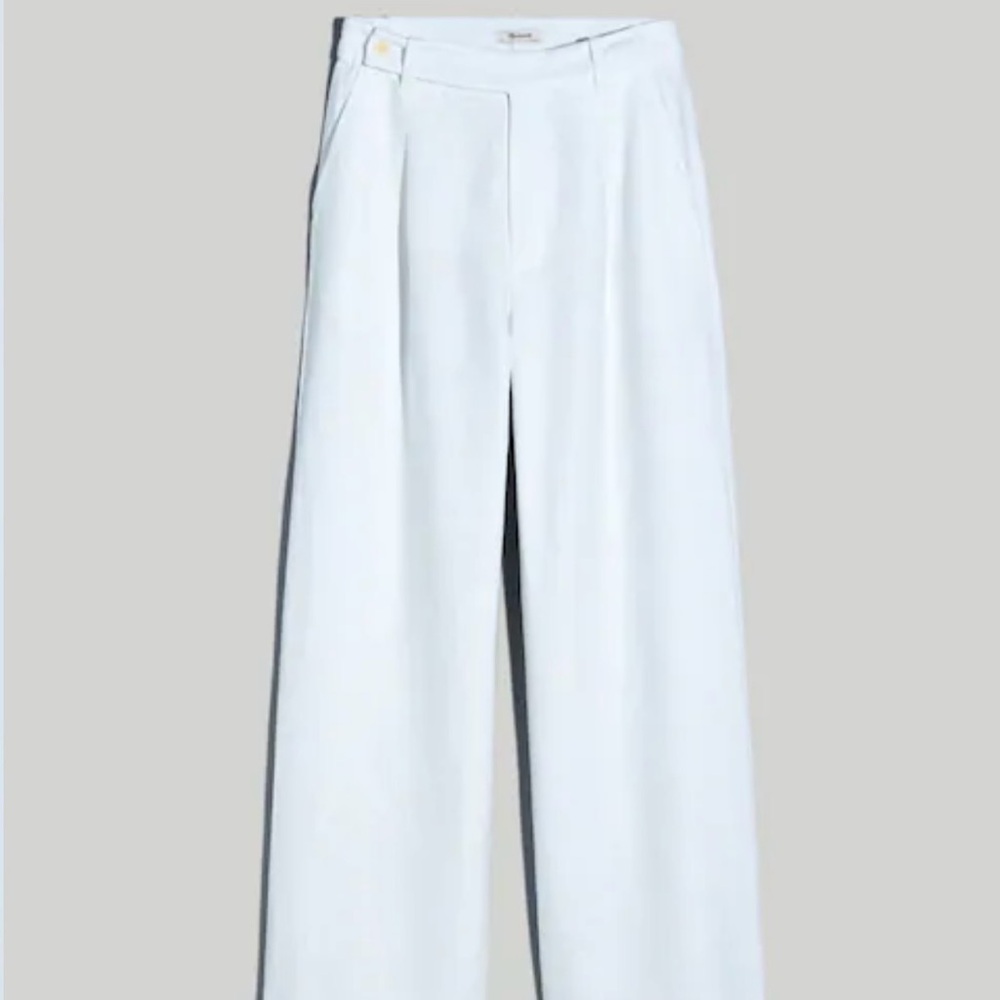 Madewell The Harlow Wide-Leg Pant in 100% Linen